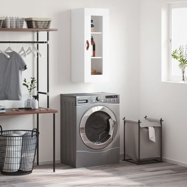 vidaXL Wandschrank Wei&szlig; 34,5x34x90 cm