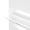 vidaXL Schuhschrank Weiß 63x24x147 cm Holzwerkstoff