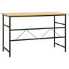 vidaXL Computertisch Schwarz und Eiche Hell 105x55x72 cm MDF und Metall