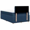 vidaXL Boxspringbett mit Matratze Blau 120x190 cm Stoff