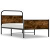 vidaXL Bettgestell ohne Matratze 100x190 cm Sonoma-Eiche Holzwerkstoff