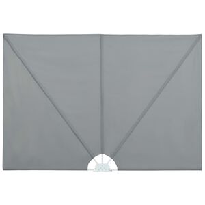 vidaXL Faltbarer Terrassen-Seitenf&auml;cher Grau 400&times;200 cm