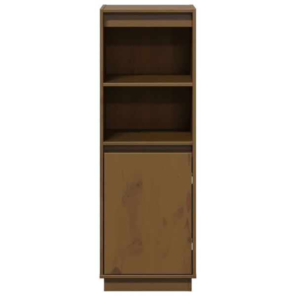 vidaXL Highboard Honigbraun 37x34x110 cm Massivholz Kiefer