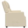 vidaXL Relaxsofa 2-Sitzer Creme Kunstleder