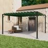 vidaXL Gazebo mit Lamellen-Dach Gr&uuml;n 3 x 4 x 2,14 m