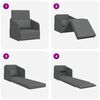 vidaXL Schlafsofa Dunkelgrau 65 x 80 x 83 cm Stoff