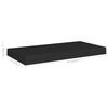vidaXL Schweberegale 2 Stk. Schwarz 50x23x3,8 cm MDF