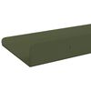 vidaXL Schwebendes Regal 3 pcs Olive Gr&uuml;n 40 x 9 x 2,5 cm Stahl