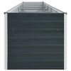 vidaXL Garten-Hochbeet Verzinkter Stahl 400x80x77 cm Anthrazit