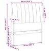 vidaXL Gepolstertes Kopfteil Dunkelgrau 80 cm Massives Kiefernholz