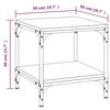 vidaXL Couchtisch Sonoma-Eiche 50x50x40 cm Holzwerkstoff