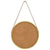 vidaXL Wandspiegel mit Gürtel 40 cm Golden
