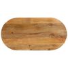 vidaXL Tischplatte 100x40x2,5 cm Oval Massivholz Mango