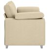 vidaXL Sofa Creme 160 x 77 x 82 cm Stoff
