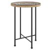 vidaXL Esstisch &Oslash;55 cm Hartglas und Stahl
