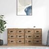 vidaXL Sideboards 2 pcs Artisan-Eiche 70 x 35,5 x 67,5 cm