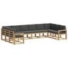 vidaXL Outdoor-Sofagarnitur 10 stk. Wei&szlig; und Anthrazit