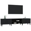 vidaXL TV-Schrank Schwarz 180x31,5x40 cm Holzwerkstoff