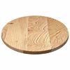vidaXL Tischplatte 100x50x2 cm Massivholz Eiche Oval