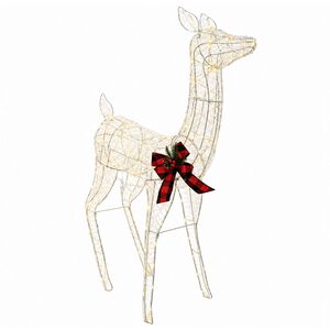 vidaXL 3D Weihnachtsrentier LOVIISA 200 LEDs Warmes Wei&szlig;