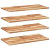 vidaXL Schweberegale 4 Stk. 60x40x2 cm Massivholz Akazie &Ouml;lbehandelt