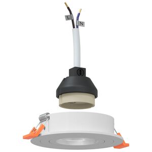 vidaXL Spotlights mit Strahlern 6 pcs Weiß 9 x 9 x cm Aluminium