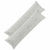 vidaXL Kissenbezug 2 stk. HOUTEN Hellgrau 40 x 145 cm Flanell