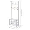 vidaXL Garderobe mit Schuhablage 68×32×182,5 cm Weiß