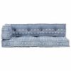 vidaXL Palettensofa-Auflage Indigo Stoff Patchwork