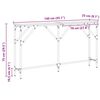 vidaXL Konsolentisch Altholz 140 x 23 x 75 cm Schichtholz und Metall
