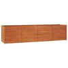 vidaXL Hochbeet Rostig 320x80x77 cm Cortenstahl