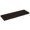vidaXL Wandregal Dunkelbraun 120x40x(2-6)cm Massivholz Eiche Behandelt