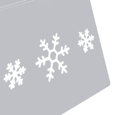 vidaXL Weihnachtsbaumrock Silbern und Weiß Ø68x25 cm