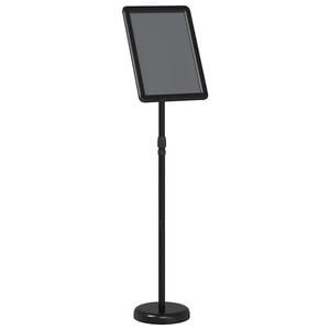 vidaXL Messest&auml;nde Schwarz 30 x 25 x 128 cm Aluminium