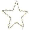 vidaXL Weihnachtsbeleuchtung Stern-Silhouette 115 LEDs Warmwei&szlig;
