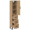 vidaXL Highboard Artisan-Eiche 34,5 x 34 x 180 cm Holzwerkstoff
