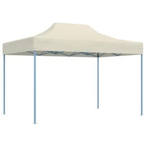 vidaXL Party-Zelt 280 x 410 x 315 cm Creme Oxford-Stoff