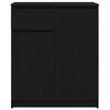 vidaXL Sideboard mit Schublade Schwarz Eichen-Optik 71x35x84 cm