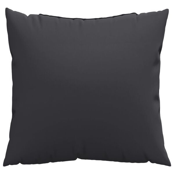 vidaXL Zierkissen 4 Stk. Schwarz 60x60 cm Stoff