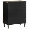 vidaXL Sideboard Hellgrau 60x33,5x75 cm Massivholz Mango