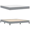 vidaXL Boxspringbett mit Matratze Hellgrau 180 x 200 cm Stoff