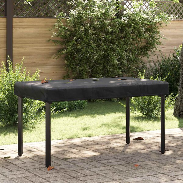 vidaXL Tischdecken Uni Schwarz 122 x 72 x 15 cm Stoff