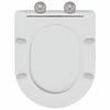 vidaXL Toilettensitz Wei&szlig; 47 x 36 x 3,4 cm Duroplast