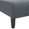 vidaXL Schlafsofa in L-Form Dunkelgrau 260x140x70 cm Samt