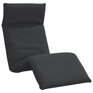 vidaXL Sonnenliege Klappbar Schwarz 175x54x8,5 cm Oxford-Gewebe