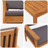 vidaXL Gartensofa-set 5 pcs Braun Massivholz Akazie
