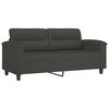vidaXL 2-Sitzer-Sofa Dunkelgrau 140 cm Mikrofasergewebe