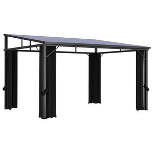 vidaXL Pavillon mit Vorh&auml;ngen 405x294x244 cm Anthrazit
