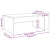 vidaXL Couchtisch Graues Sonoma 95 x 50 x 34 cm Holzwerkstoff