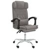 vidaXL B&uuml;rostuhl mit Massagefunktion Taupe Stoff